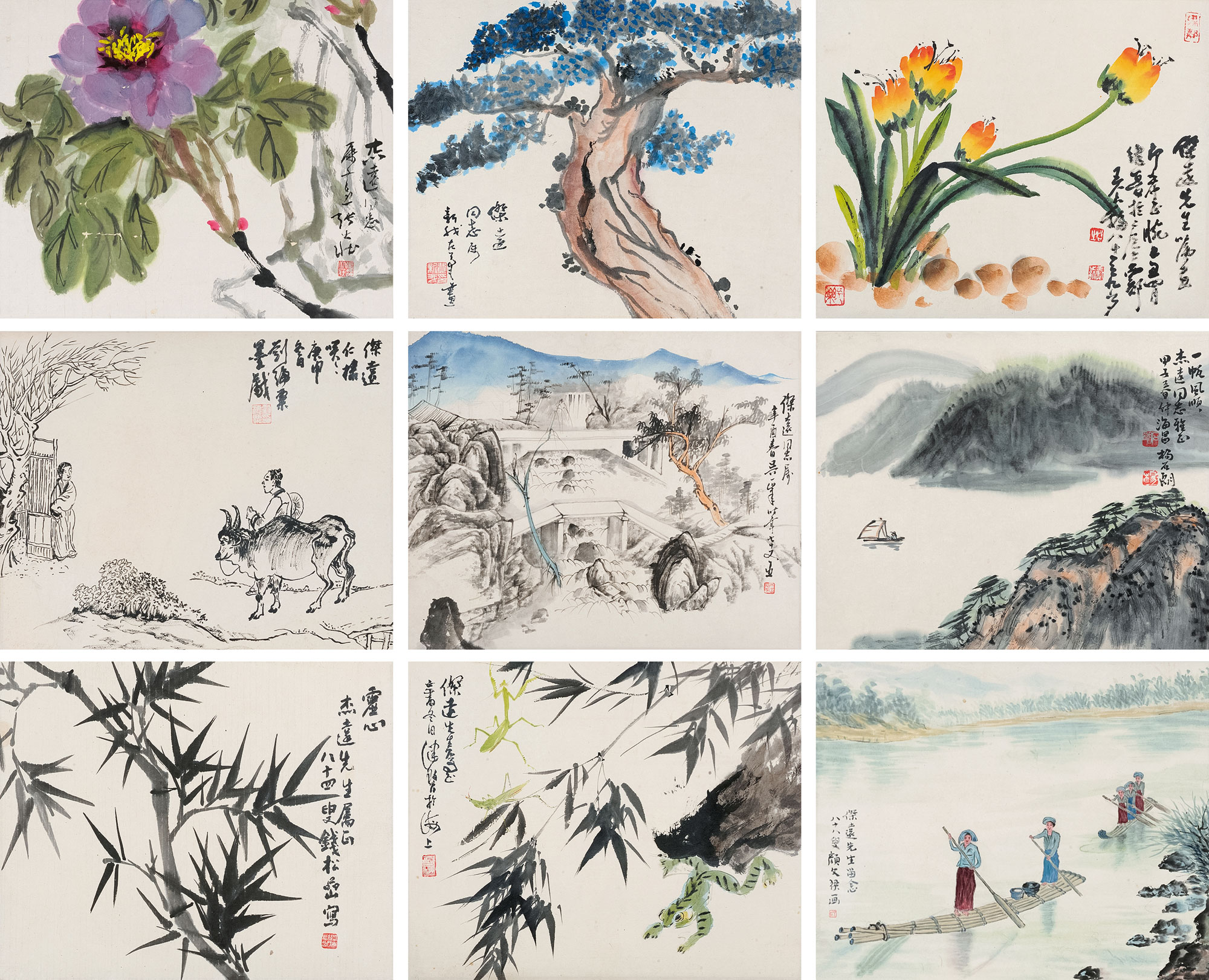 1658书画册页设色纸本