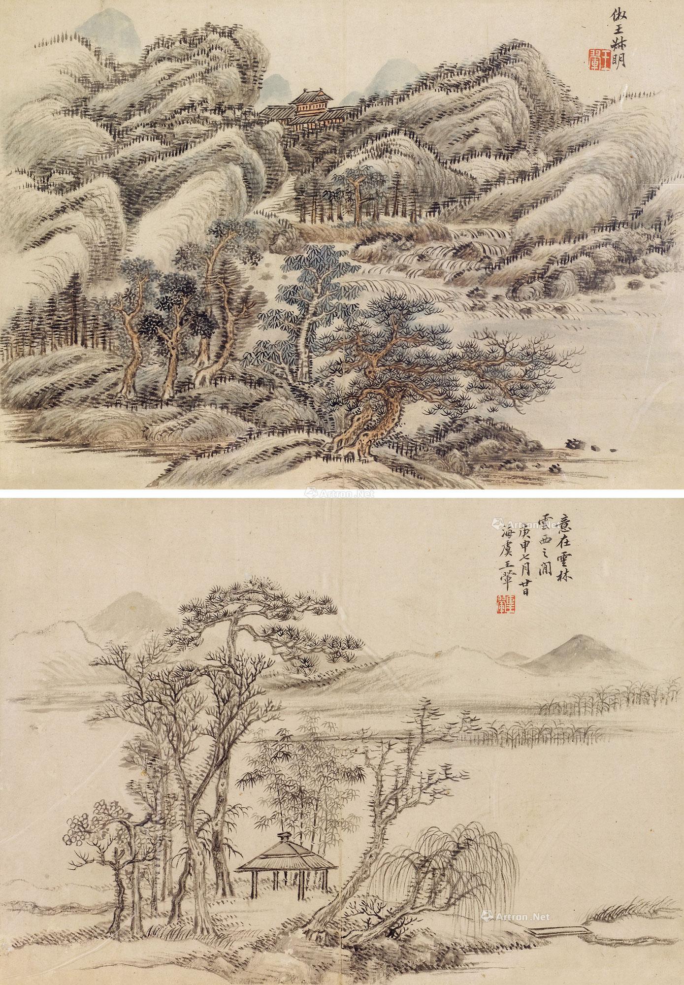 【山水 小品 纸本】拍卖品_图片_价格_鉴赏_绘画_雅昌艺术品拍卖网