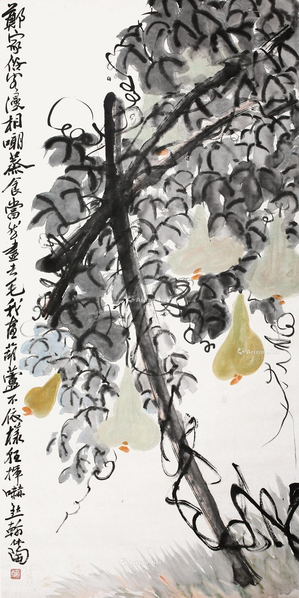 0126葫芦立轴纸本