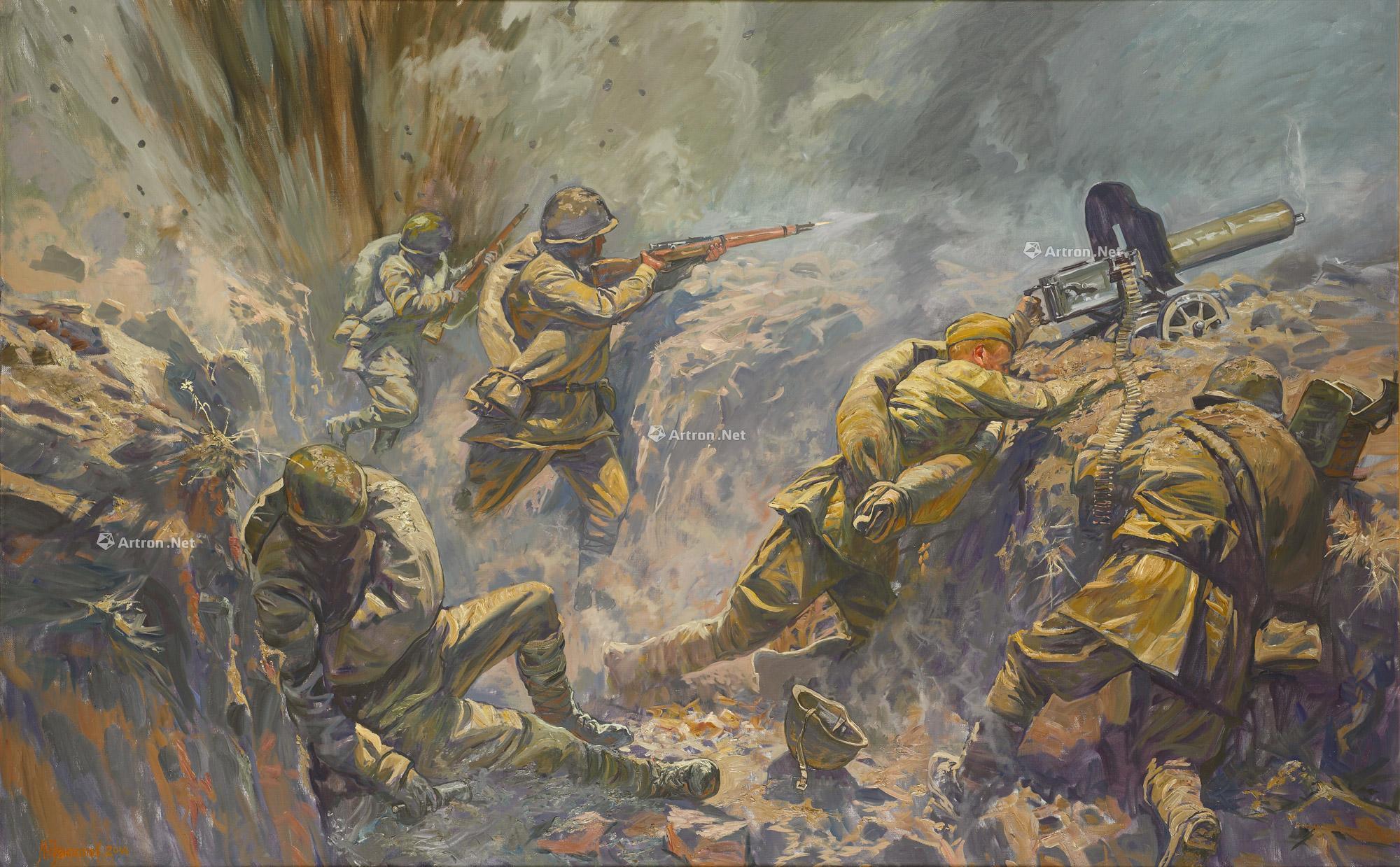 西方战争题材的油画图片