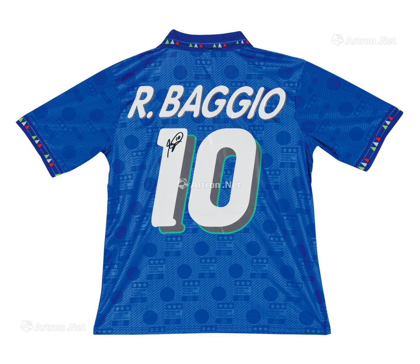 6190忧郁王子罗伯特巴乔全盛时期亲笔签名球衣