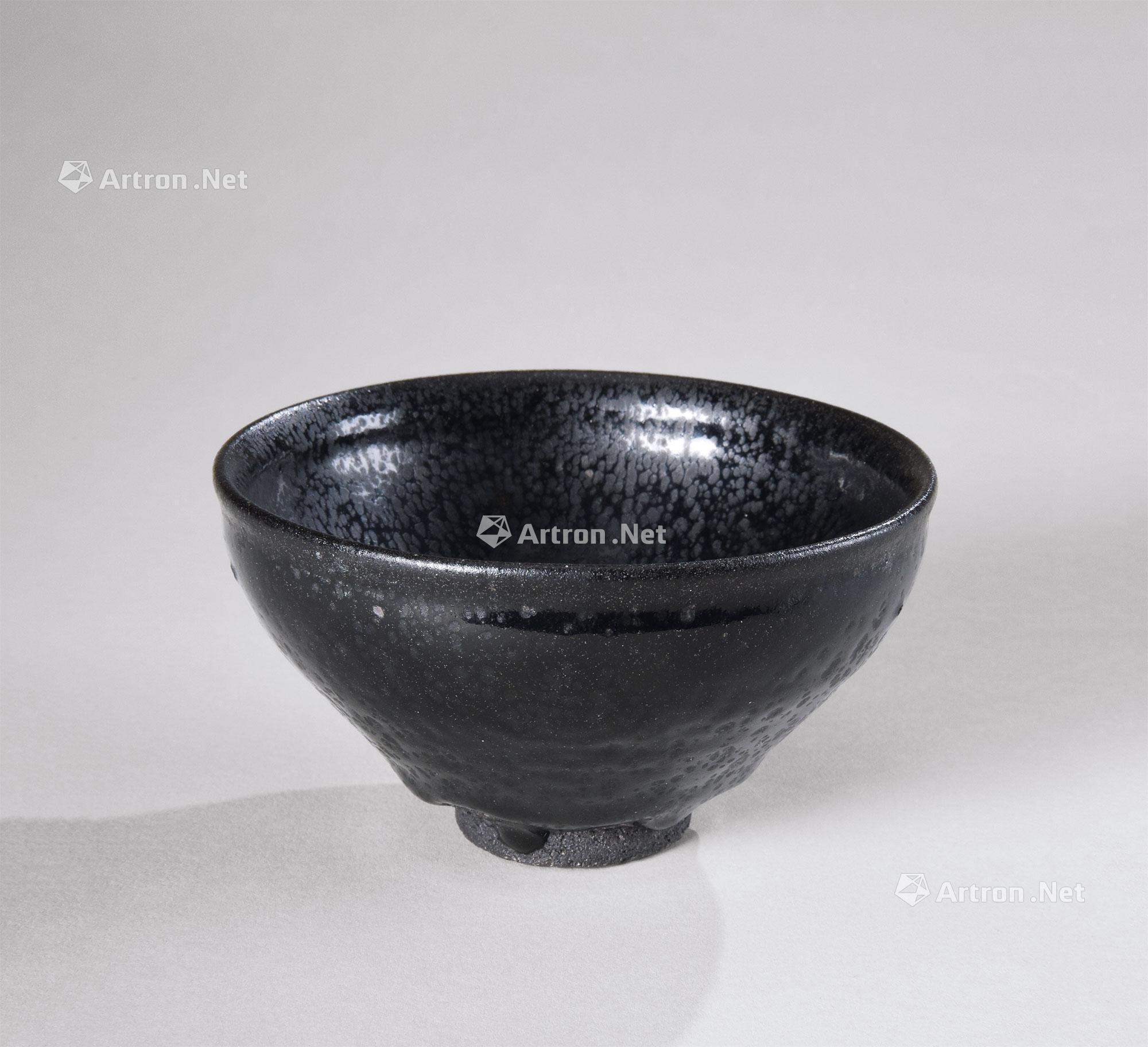 中国 明朝乾隆時代 油滴天目茶碗 一對 M R1871 - 工芸品