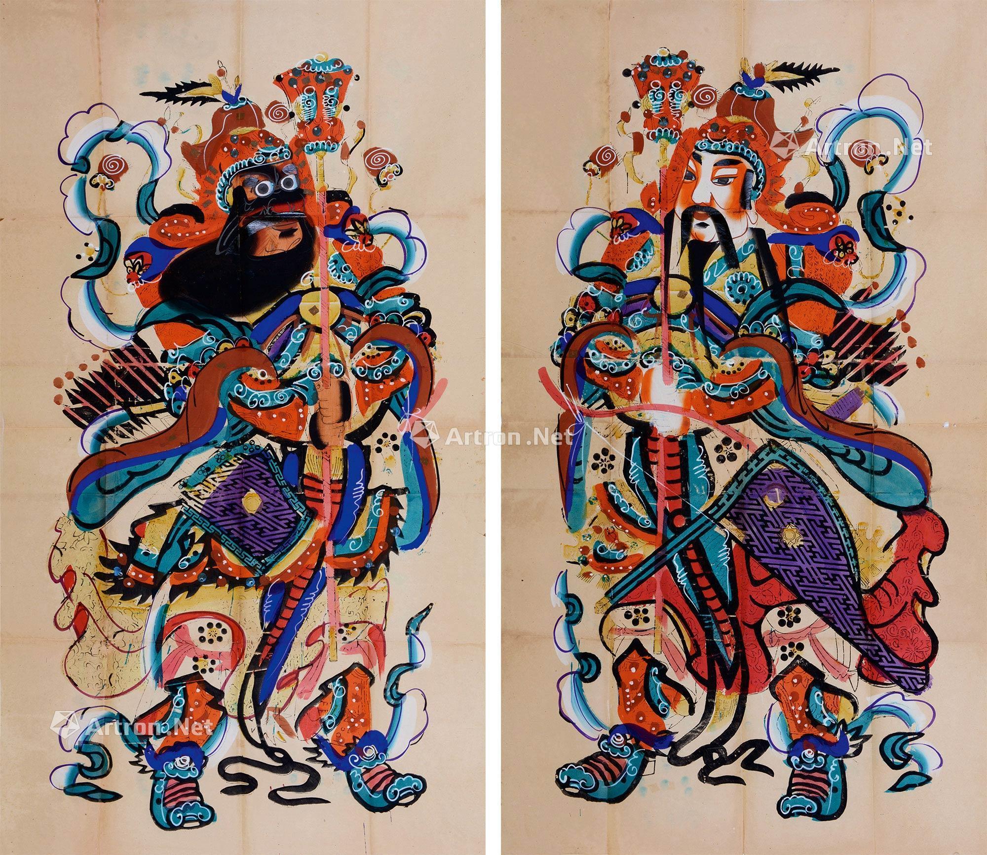 【门神 纸本】拍卖品_图片_价格_鉴赏_版画_雅昌艺术品拍卖网