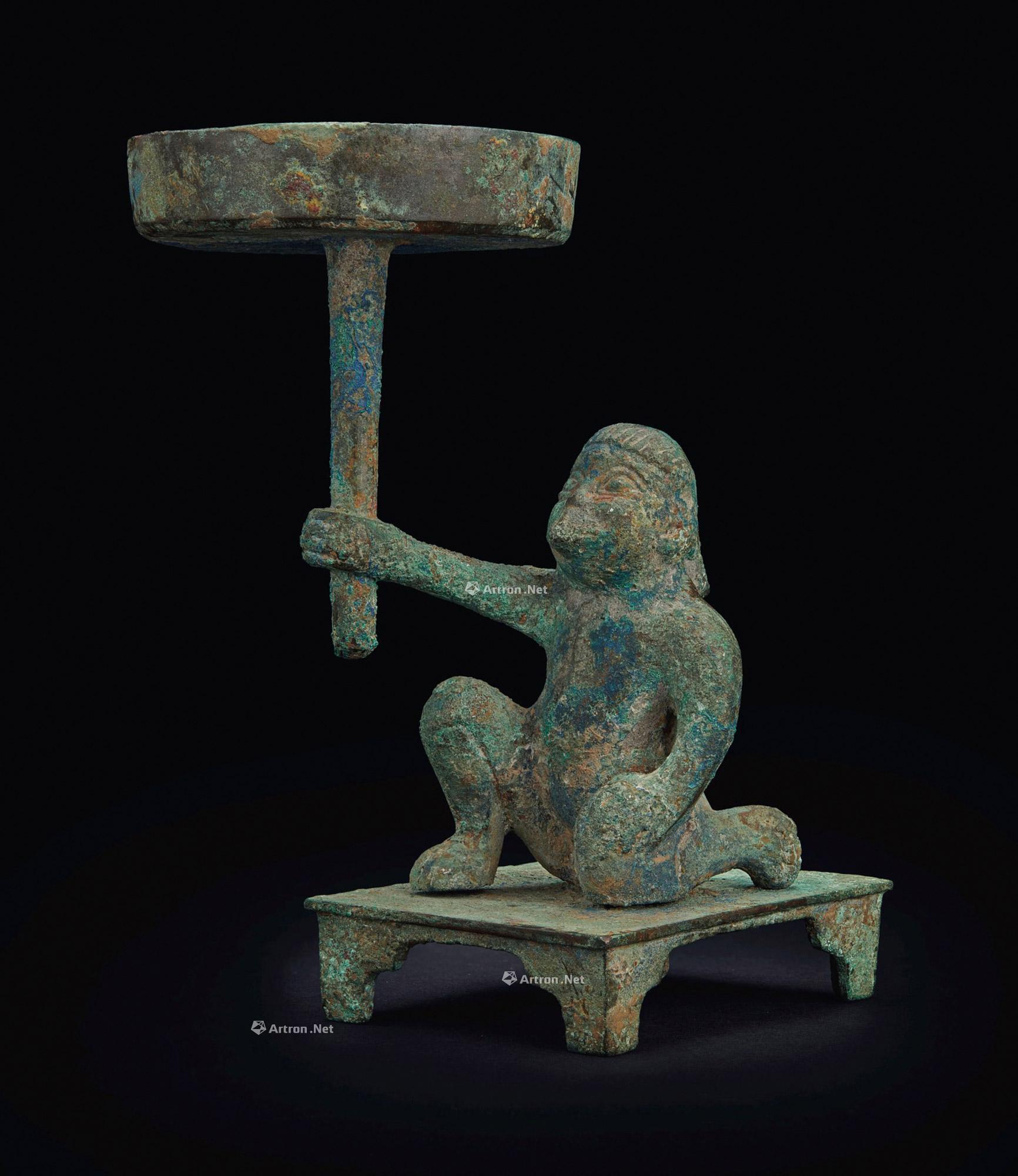 1603西汉青铜神人灯