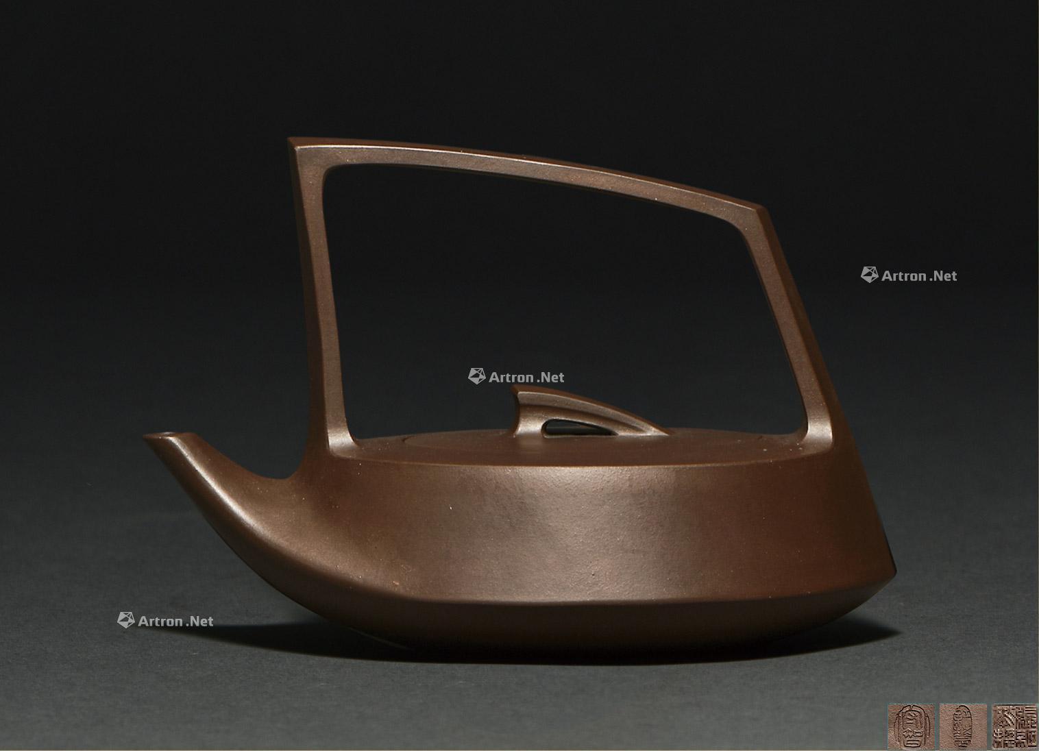 【张守智设计张红华制提梁壶】拍卖品_图片_价格_鉴赏_紫砂_雅昌艺术