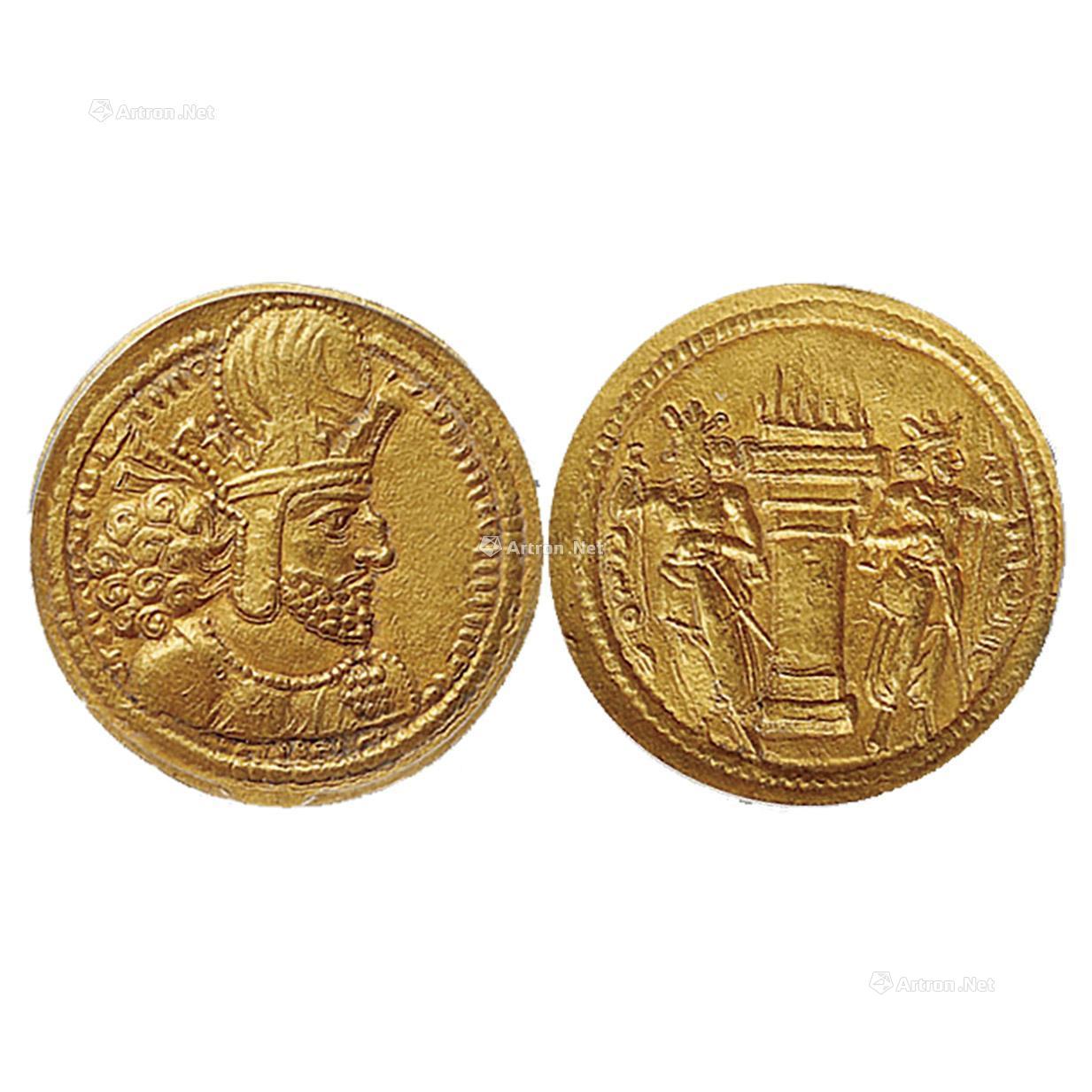 古波斯银币萨珊帝国沙普尔一世银币丝绸之路古币收藏凝绿轩保真品 - 园地商城