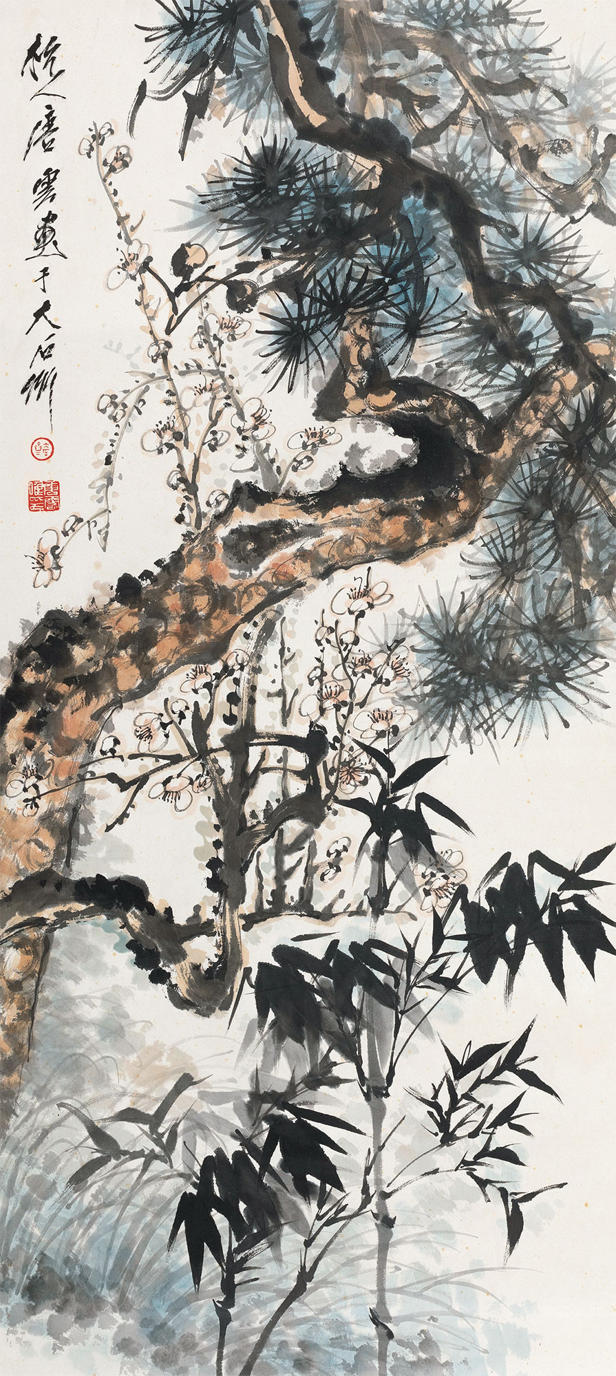 【岁寒三友 立轴 纸本】拍卖品_图片_价格_鉴赏_绘画_雅昌艺术品拍卖网