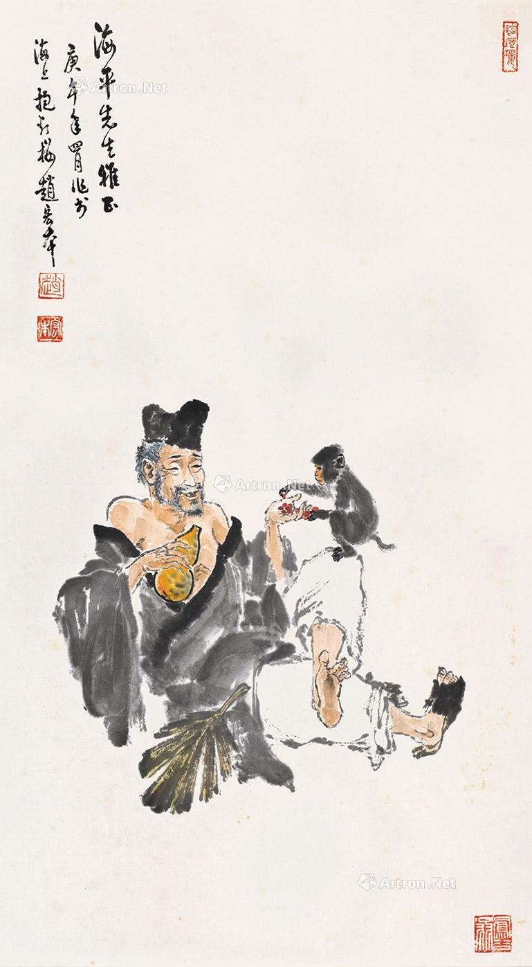 【济公 镜框 纸本】拍卖品_图片_价格_鉴赏_绘画_雅昌艺术品拍卖网