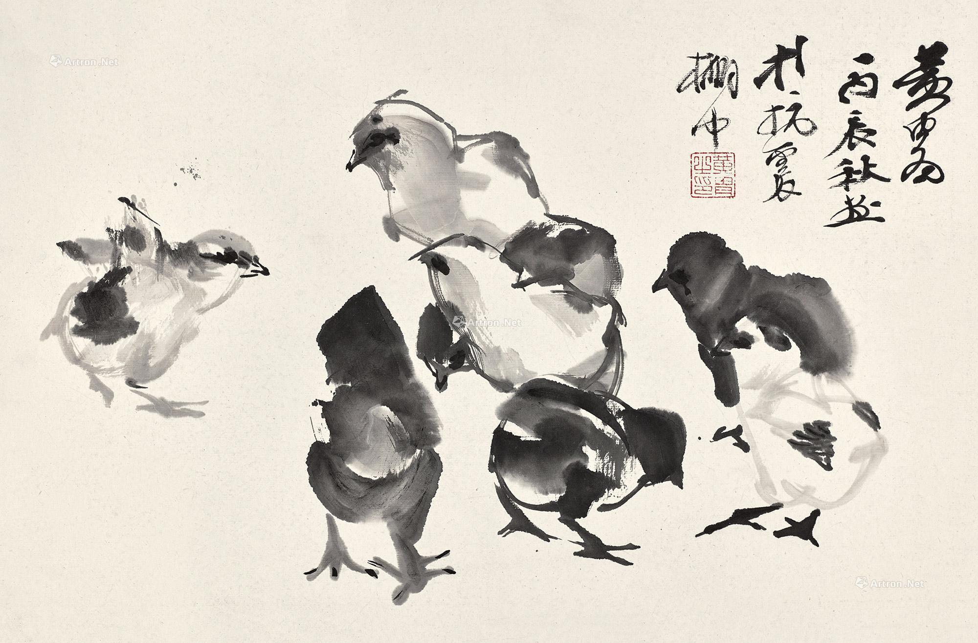 国画家李贤松-写意鸡，国画鸡的寓意-搜狐