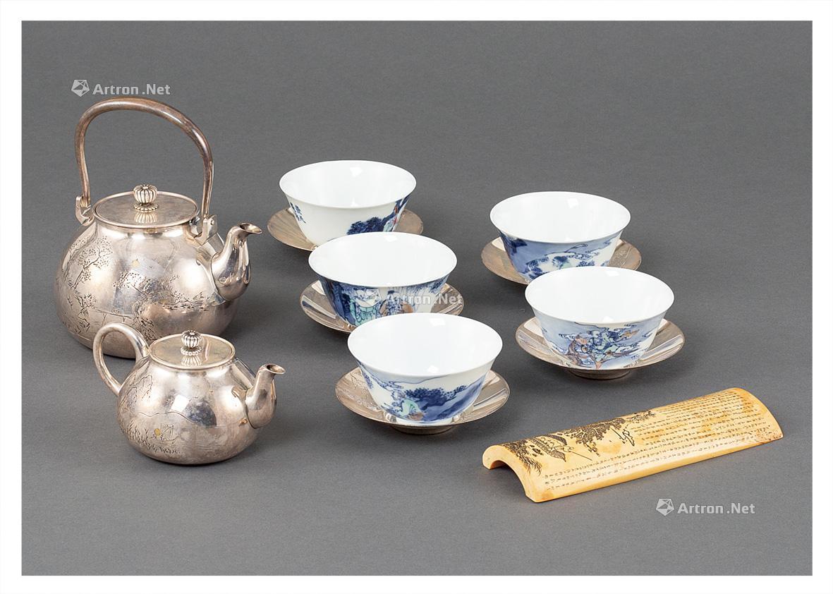 中国清代 古銅 糸法郎 景泰藍 煎茶道具 茶道具-