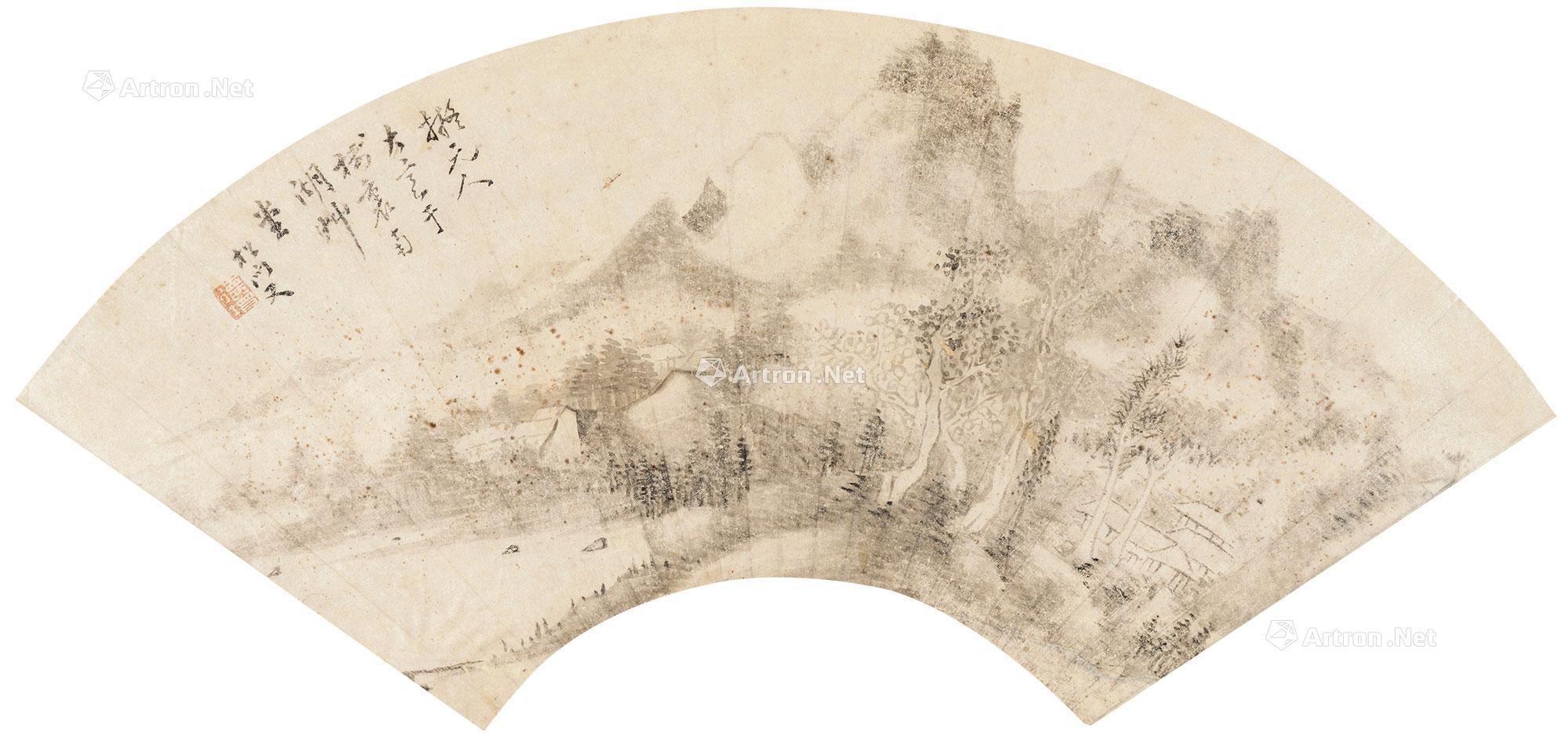 【山水 扇面 水墨纸本】拍卖品_图片_价格_鉴赏_绘画_雅昌艺术品拍卖网