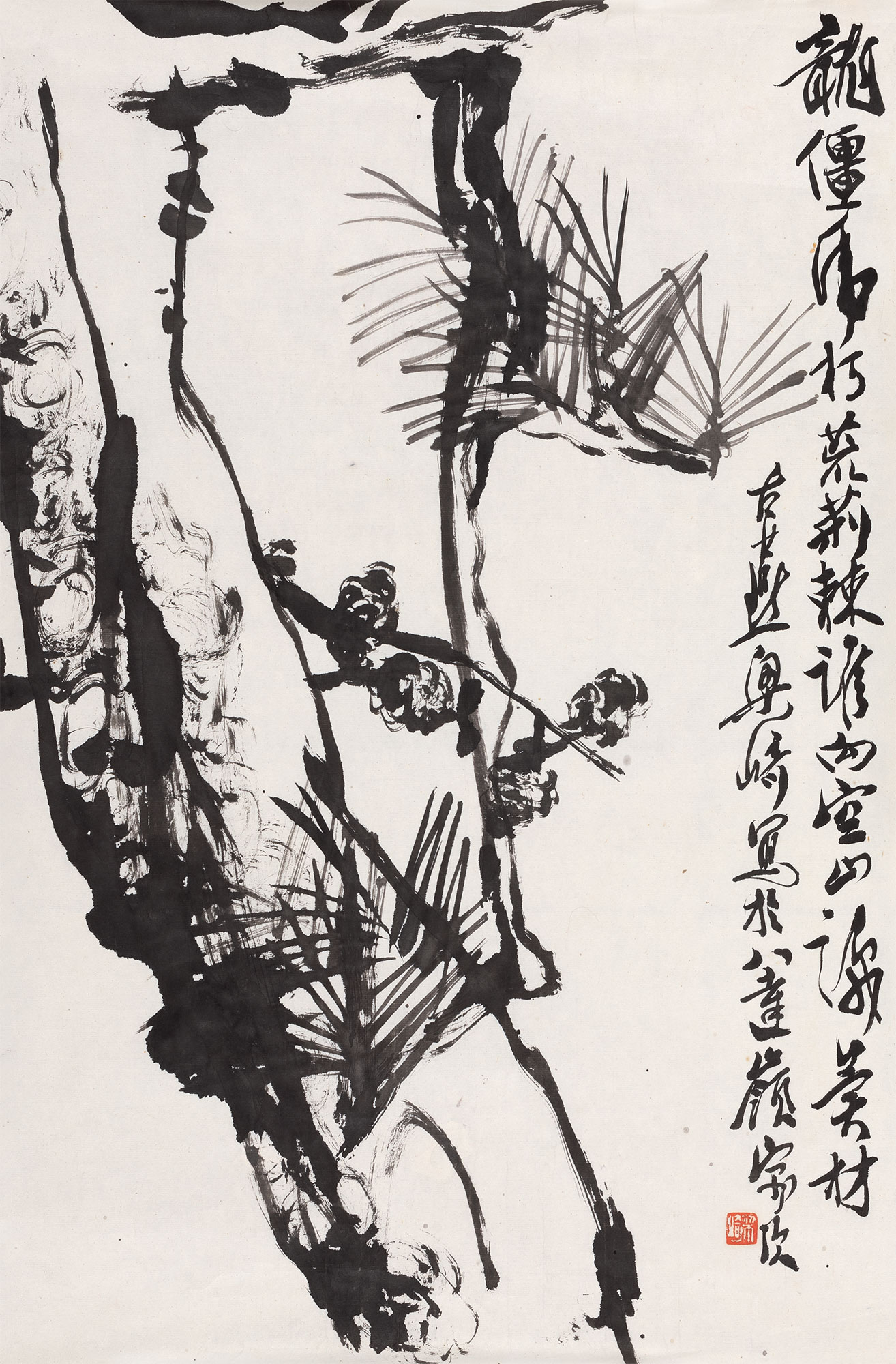 【古松图 纸本 镜心】拍卖品_图片_价格_鉴赏_绘画_雅昌艺术品拍卖网
