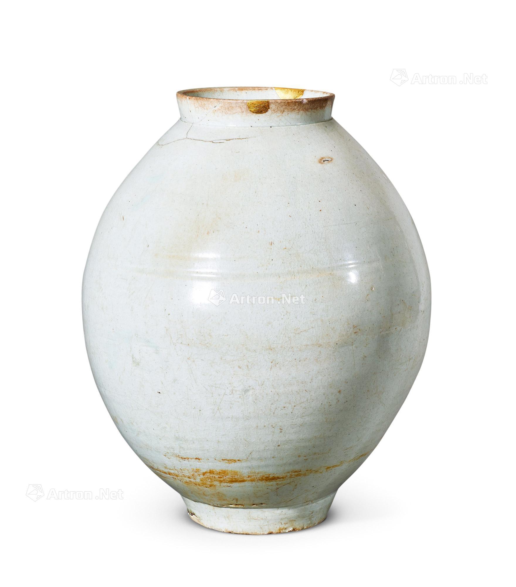【17-18世纪 李朝白釉月亮罐】拍卖品_图片_价格_鉴赏_清代单色釉瓷器