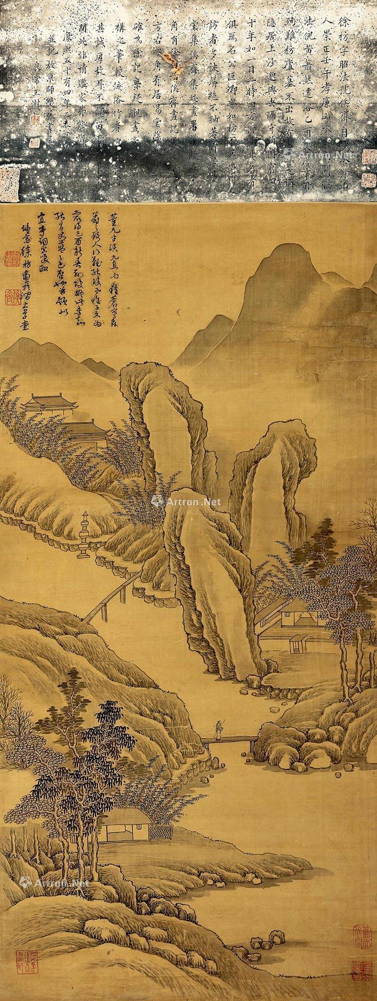 【策杖访友 立轴 水墨绢本】拍卖品_图片_价格_鉴赏_绘画_雅昌艺术品拍卖网