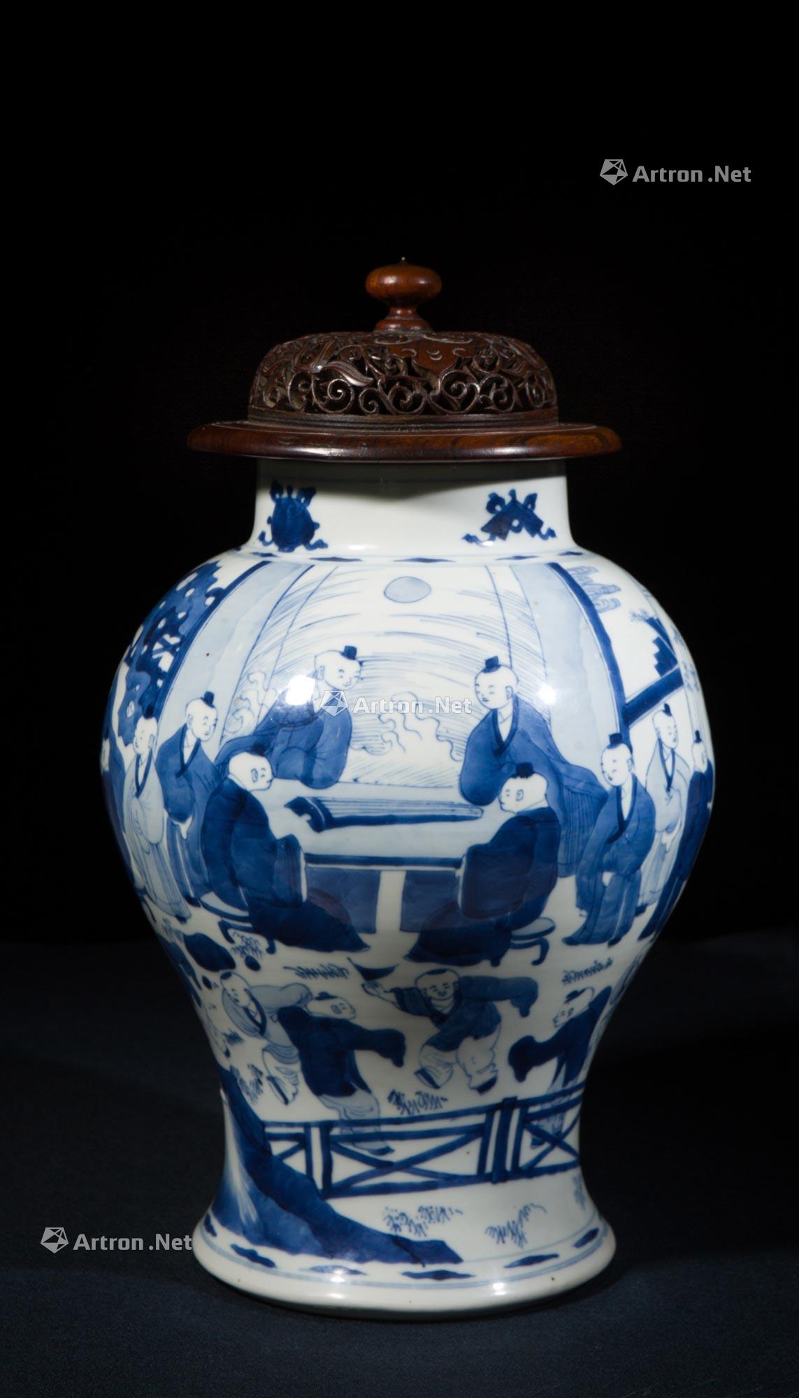【清康熙 青花百子图婴戏大罐】拍卖品_图片_价格_鉴赏_清代青花瓷器
