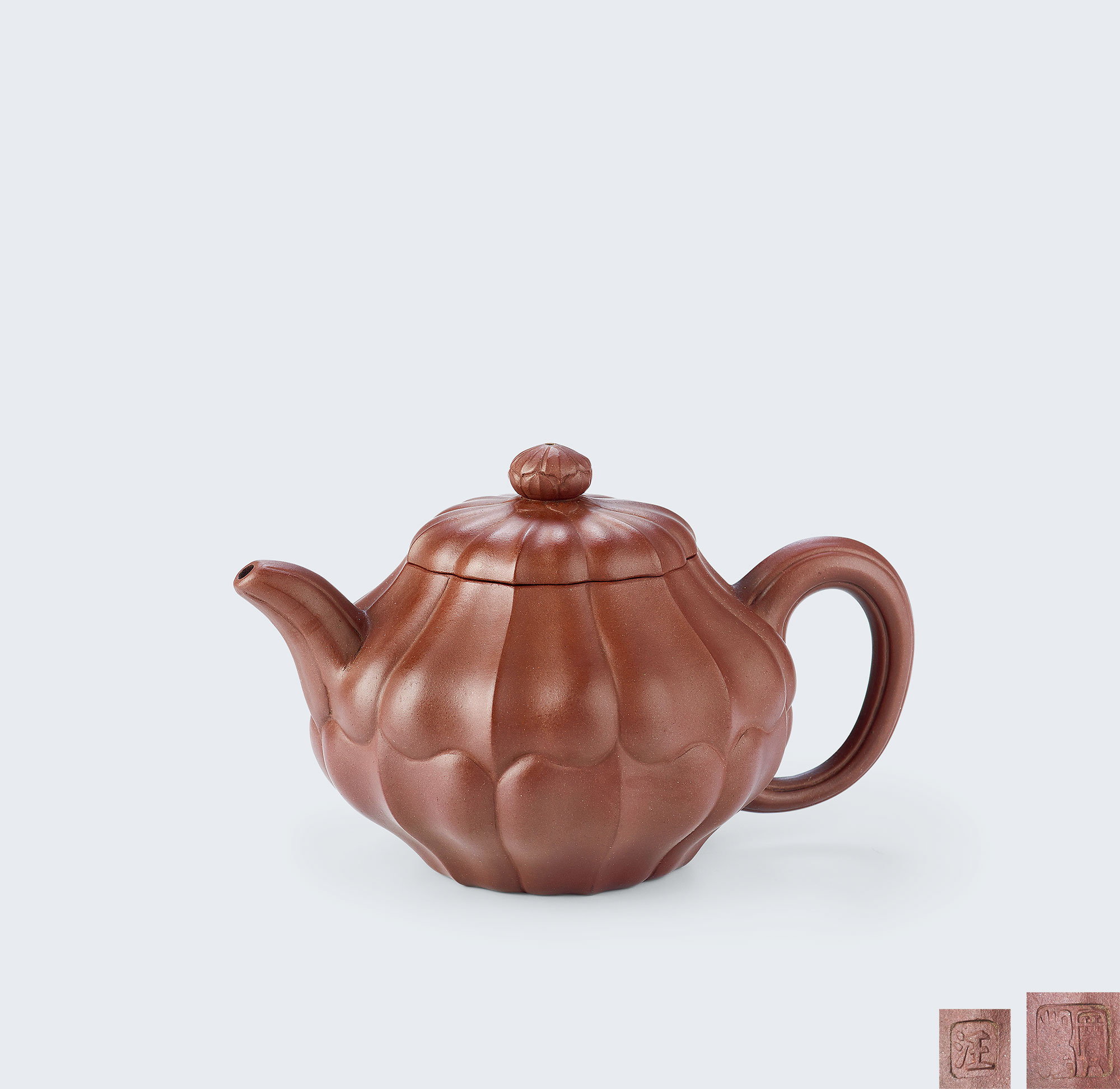 【近代 汪宝根款紫泥宝菱壶】拍卖品_图片_价格_鉴赏_紫砂_雅昌艺术品