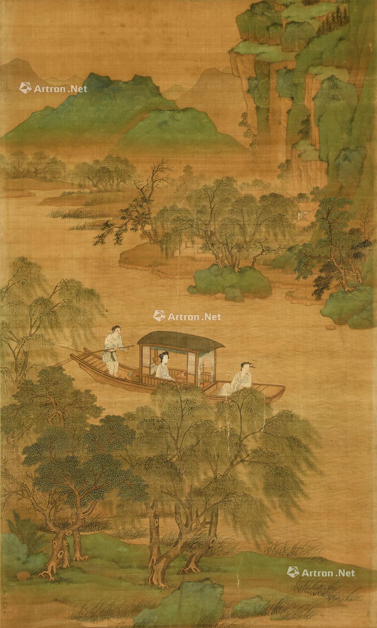 1359归去来图立轴设色绢本