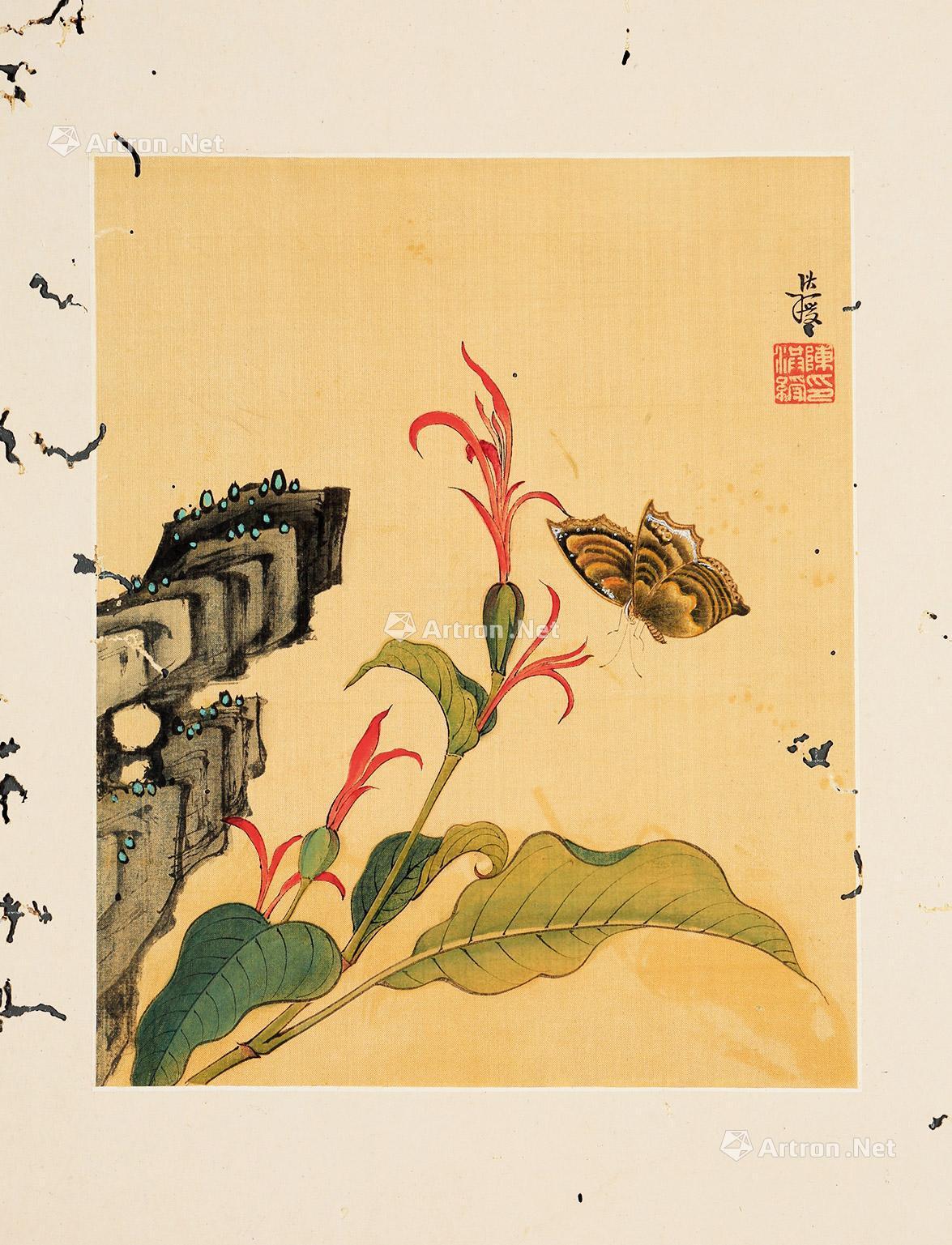 0982明陈老莲花鸟草虫册纸本