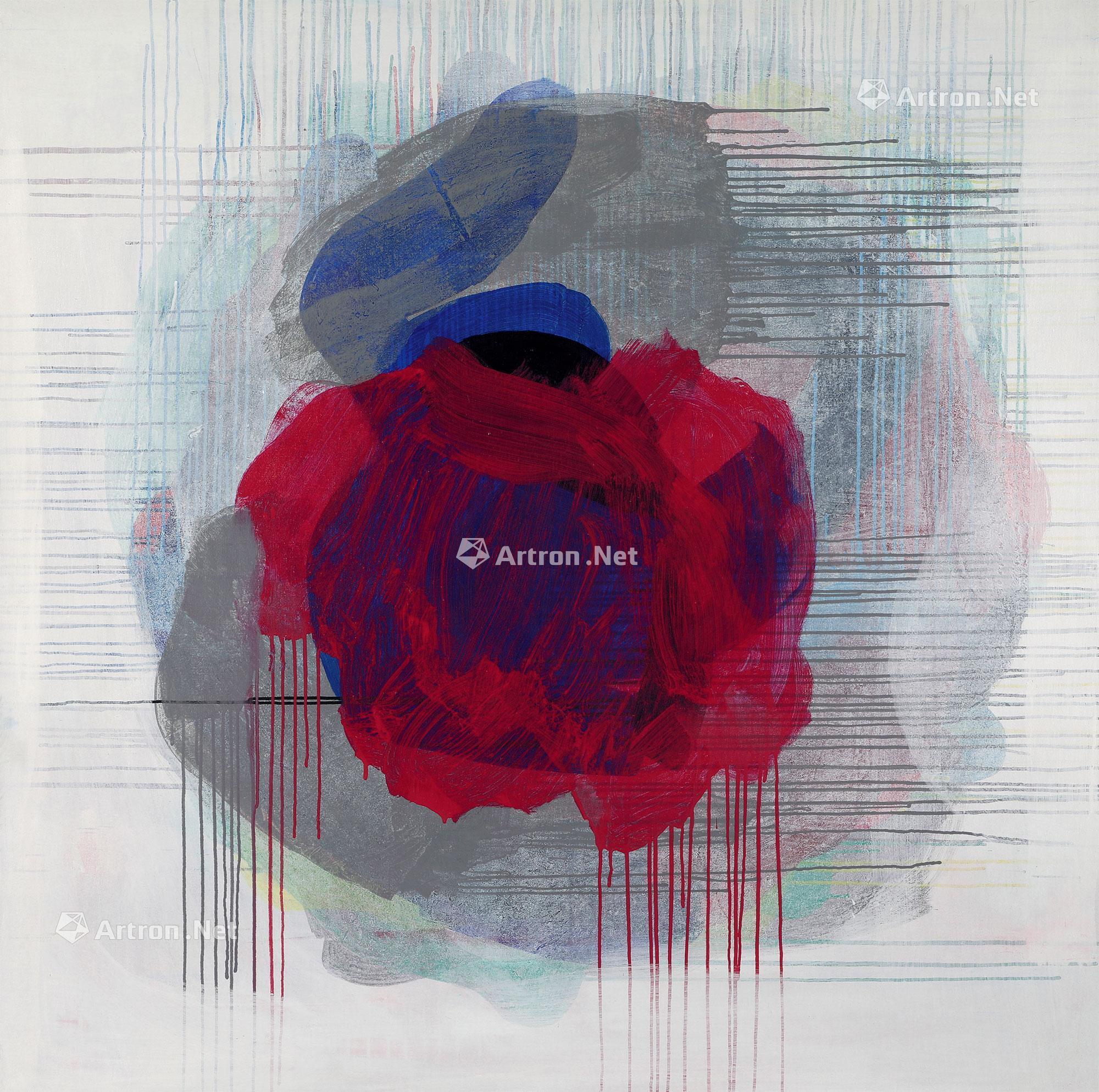 1248红蓝布面油画