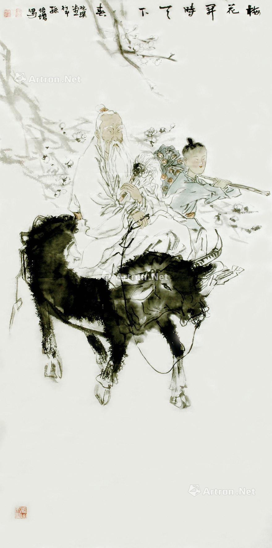 【老子出关 纸本镜片】拍卖品_图片_价格_鉴赏_绘画_雅昌艺术品拍卖网
