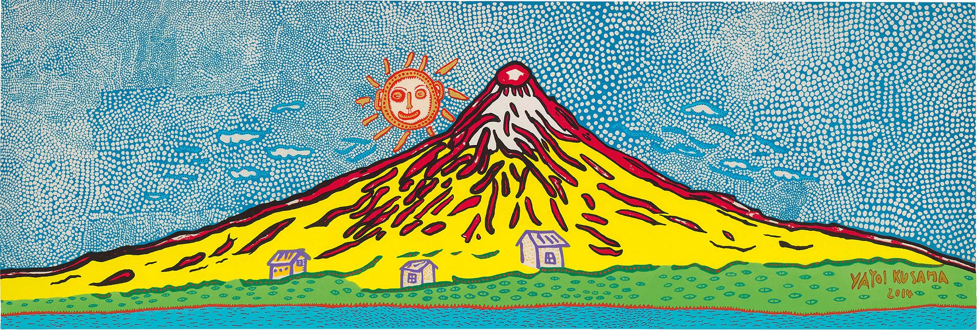 02772015年作七种颜色的富士山我的生命永远闪耀即使经过数十亿光年