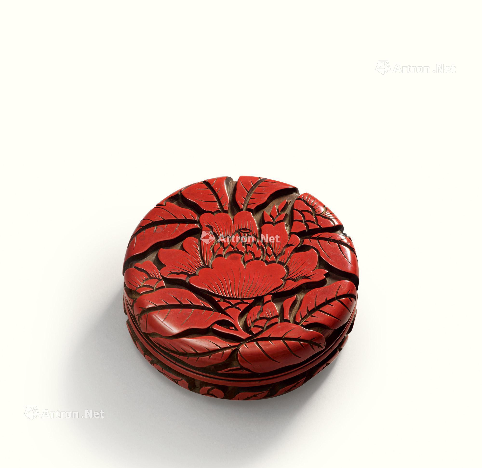 【元 剔红牡丹香盒】拍卖品_图片_价格_鉴赏_漆器_雅昌艺术品拍卖网