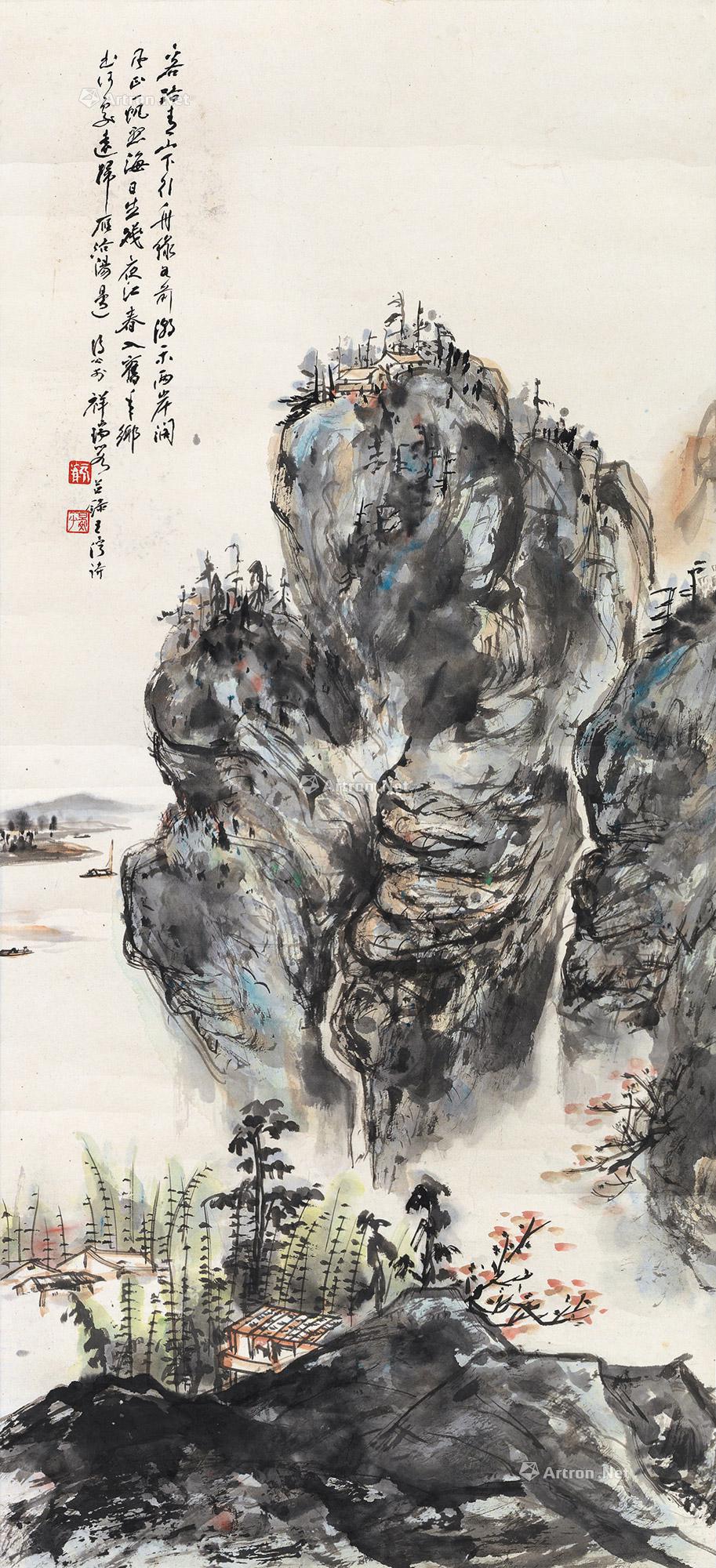 【唐人诗意图 镜片 设色纸本】拍卖品_图片_价格_鉴赏_绘画_雅昌艺术品拍卖网