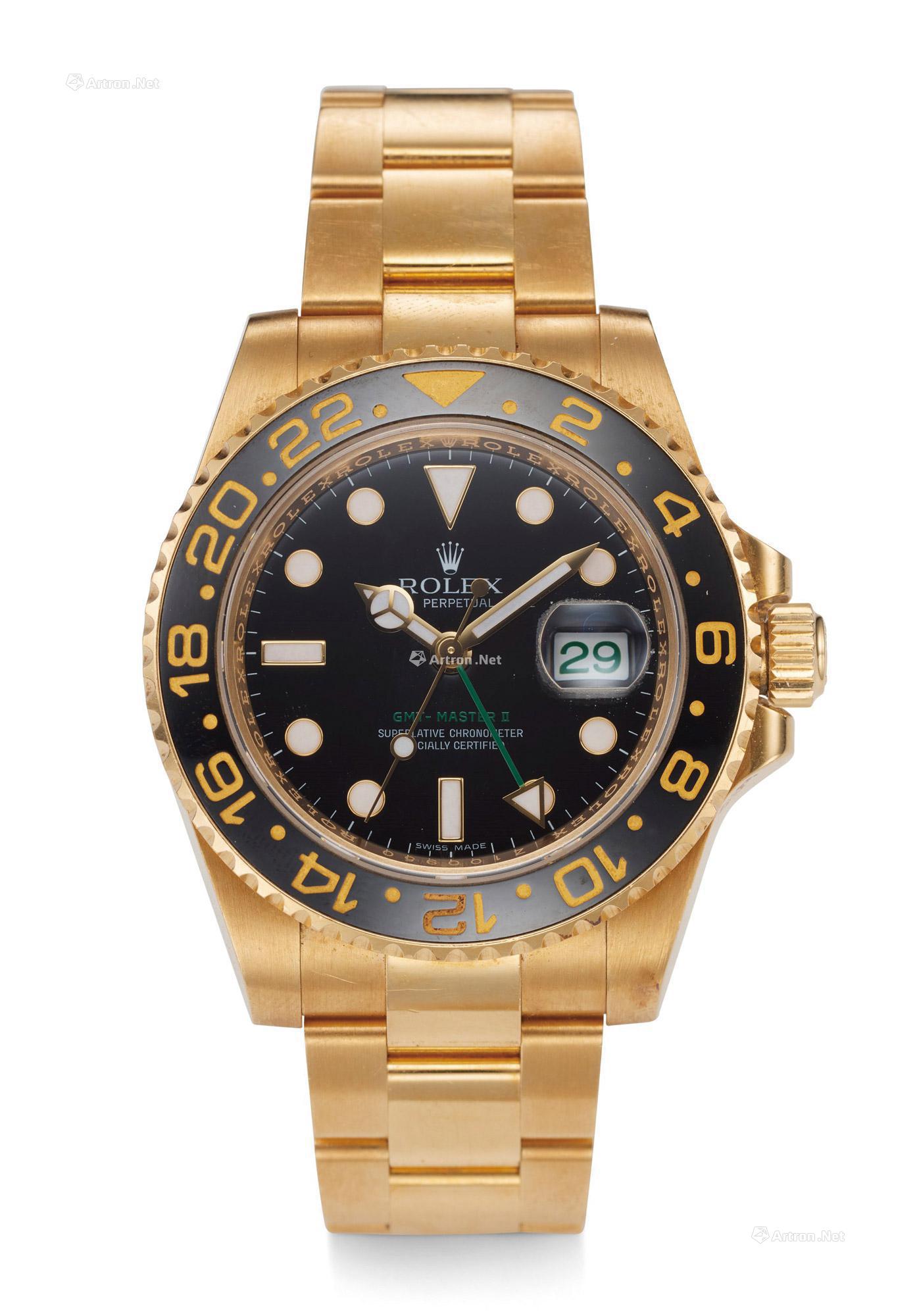 【ROLEX，GMT MASTER II，18K YELLOW GOLD，REF. 116718】拍卖品_图片_价格_鉴赏_钟表_雅昌艺术品拍卖网