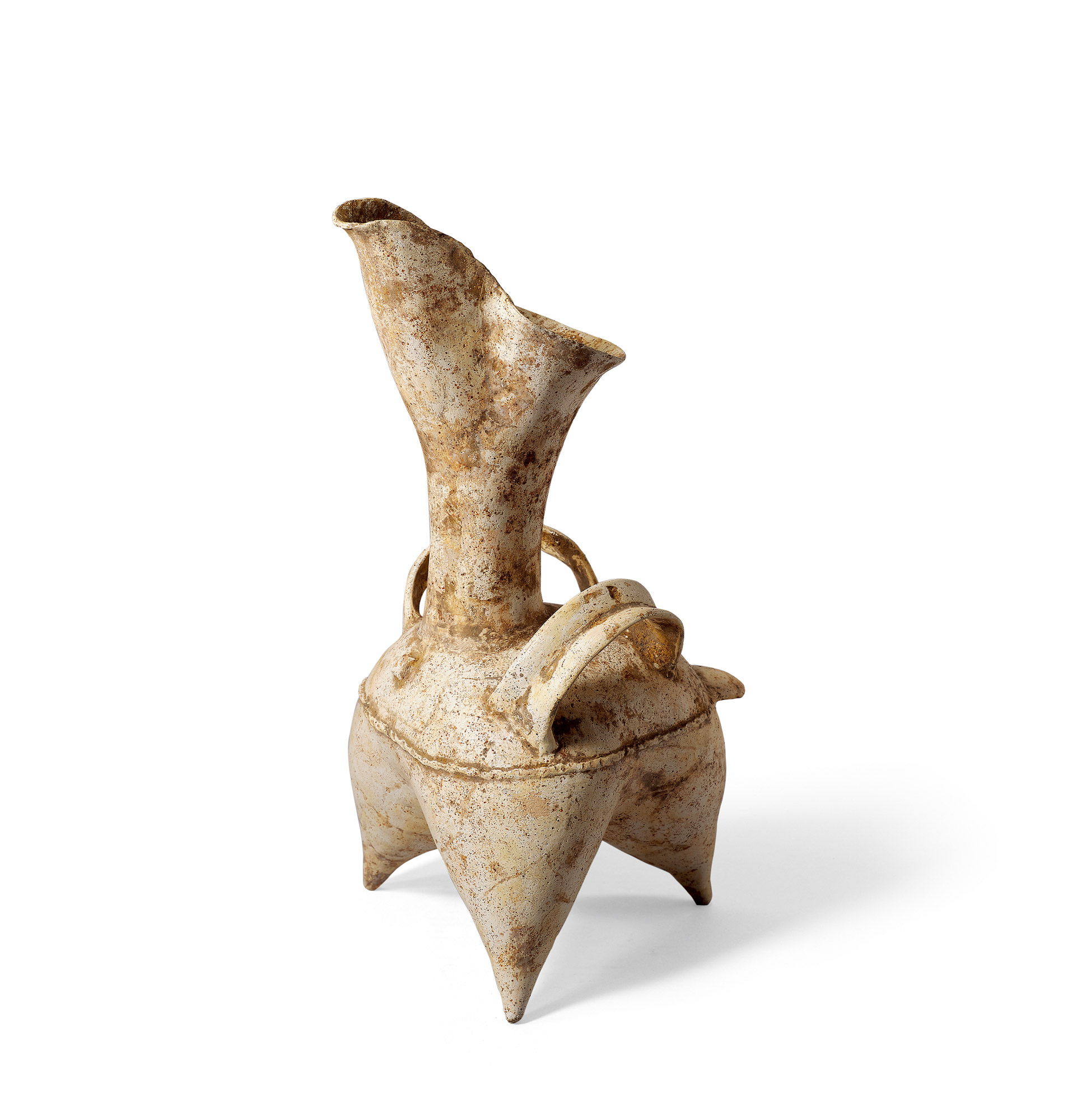 【文化期 白陶双耳鬹】拍卖品_图片_价格_鉴赏_元