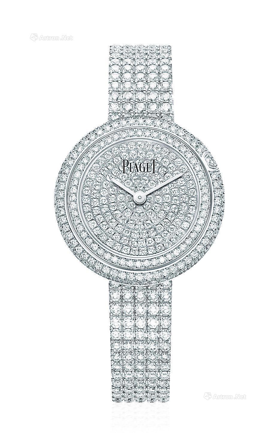 1249伯爵possession时来运转系列18k白金镶钻女款腕表