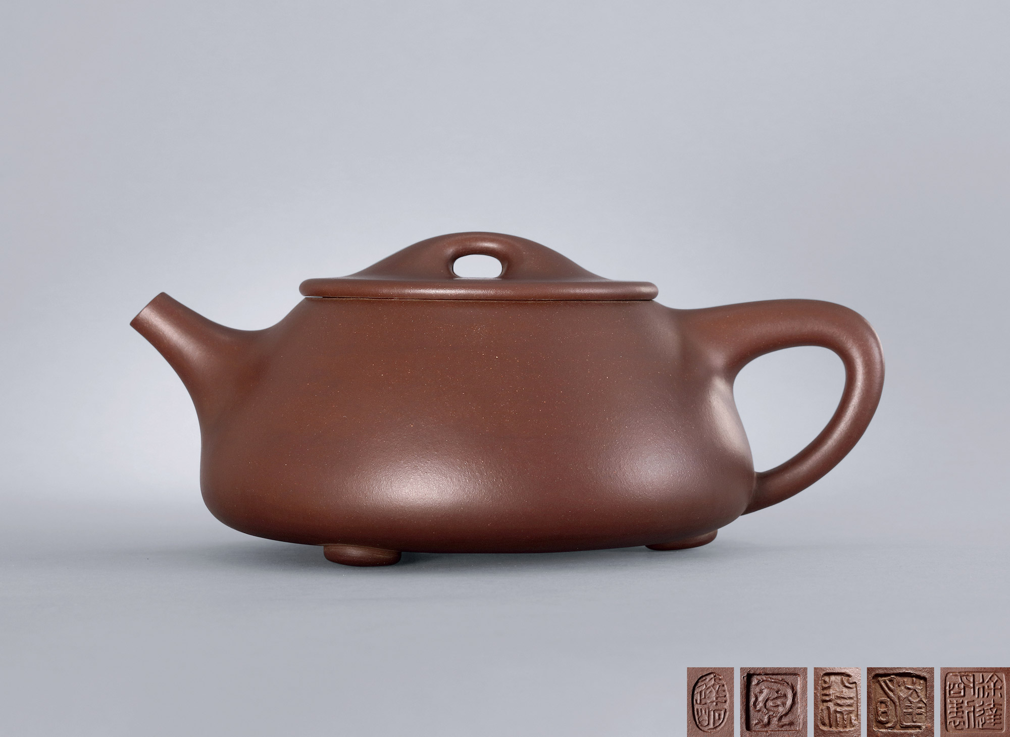 【当代 徐达明制大石瓢壶】拍卖品_图片_价格_鉴赏_紫砂_雅昌艺术品