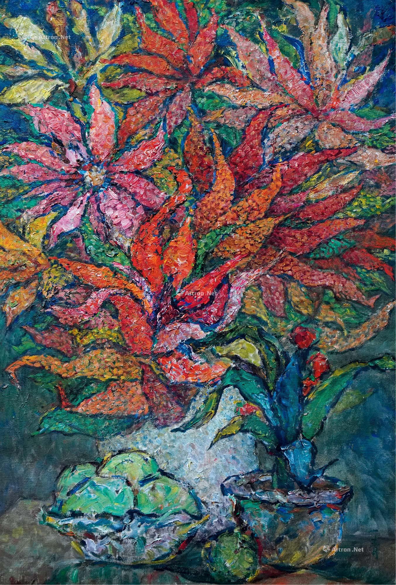 【凤鸢花 油彩画布】拍卖品_图片_价格_鉴赏_油画_雅昌艺术品拍卖网