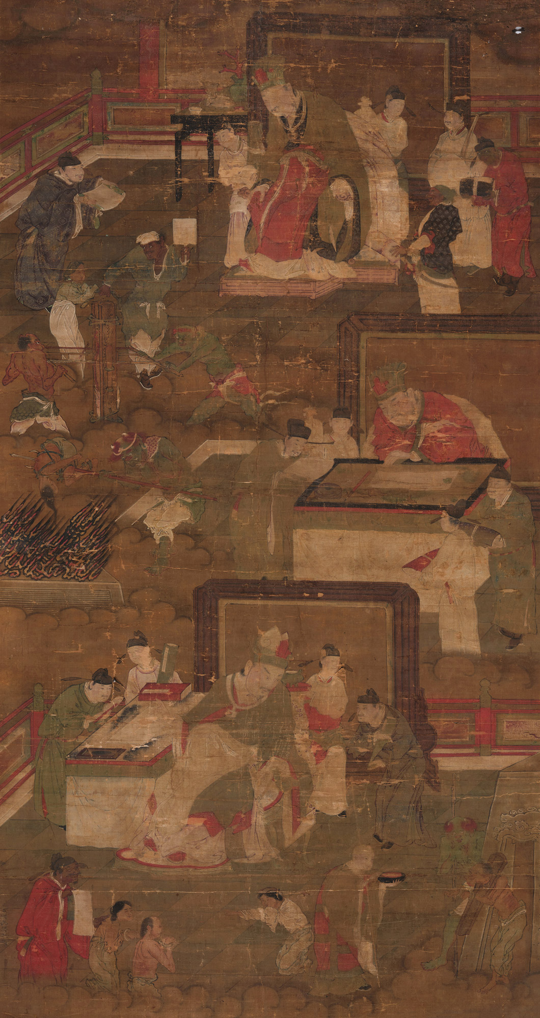 【赏画图 立轴 设色绢本】拍卖品_图片_价格_鉴赏_绘画_雅昌艺术品拍卖网