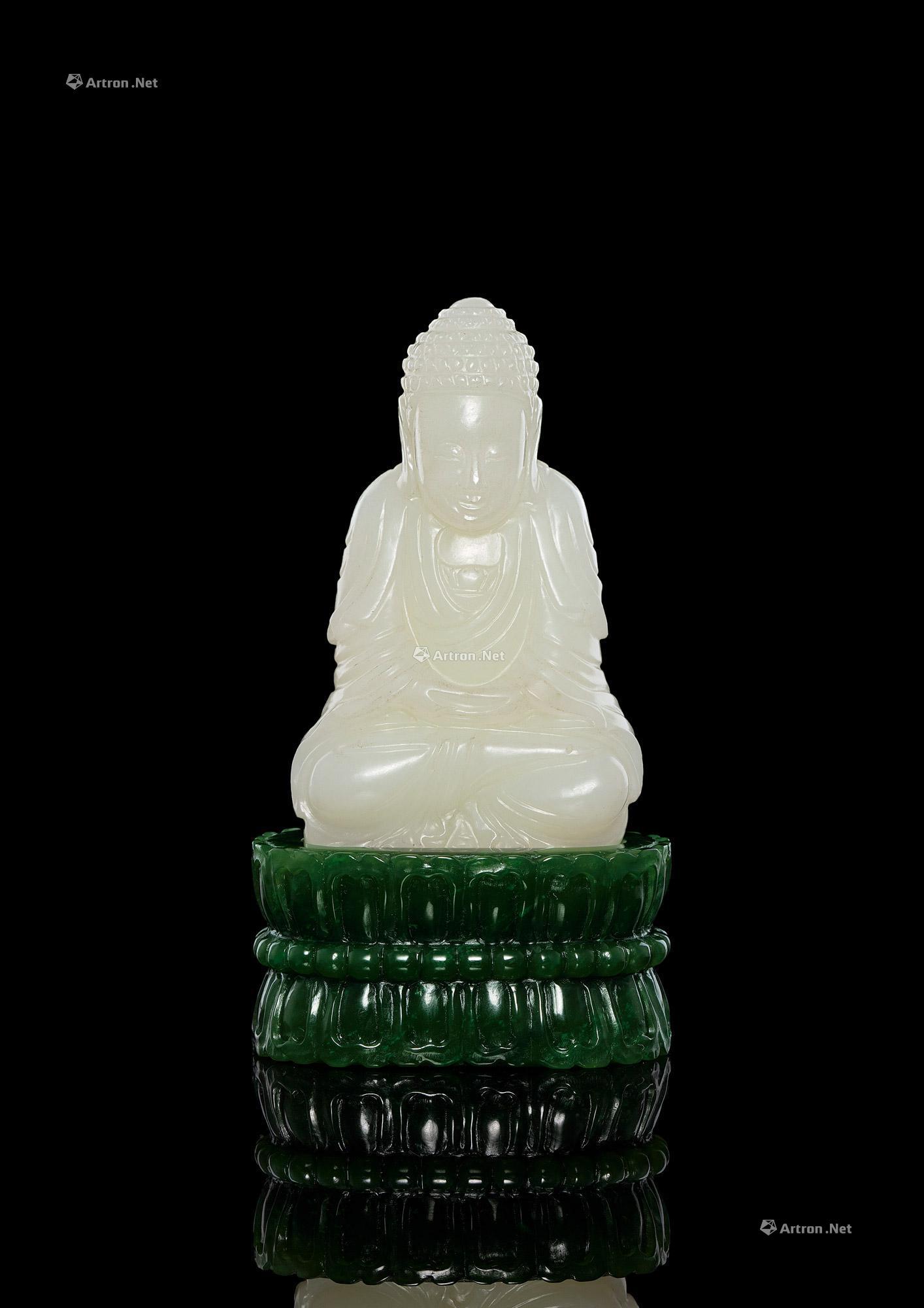 1246清早期白玉阿弥陀佛