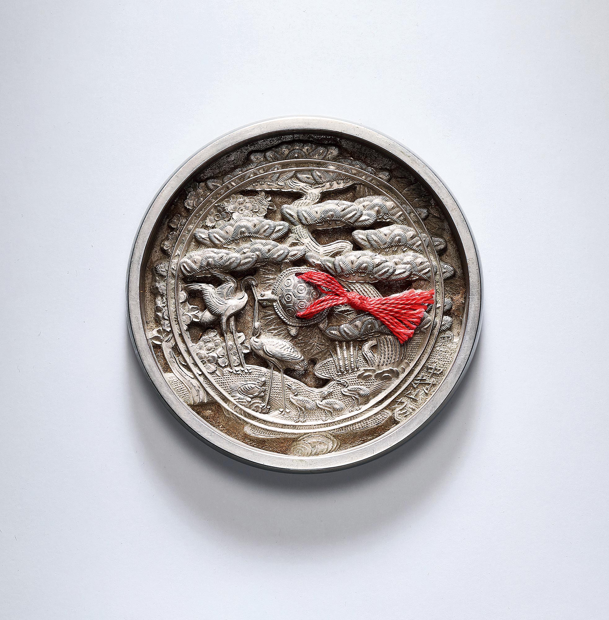 5191龟鹤齐寿日本镜带原盒