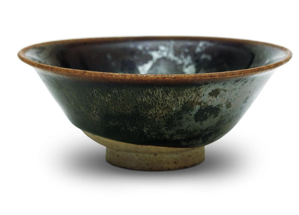 0001 宋 吉州窑黑釉兔毫纹茶盏