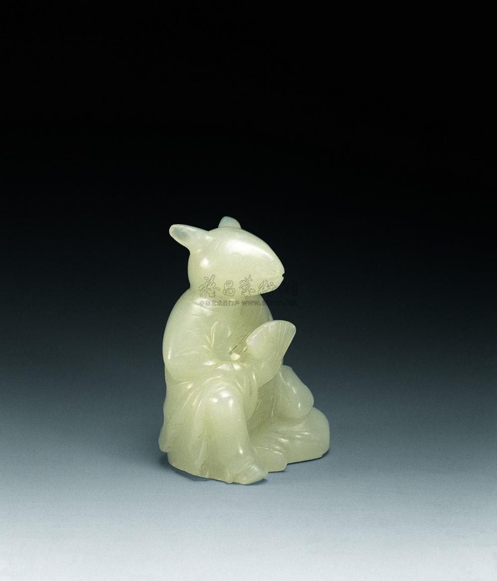 1017 清中期 玉雕鼠神