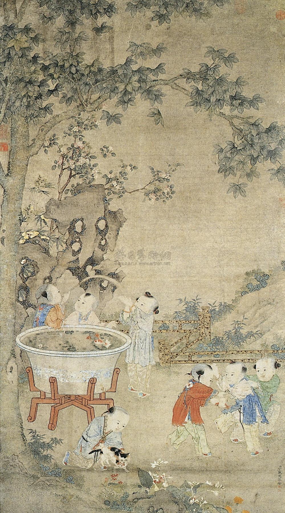 648清婴戏图轴