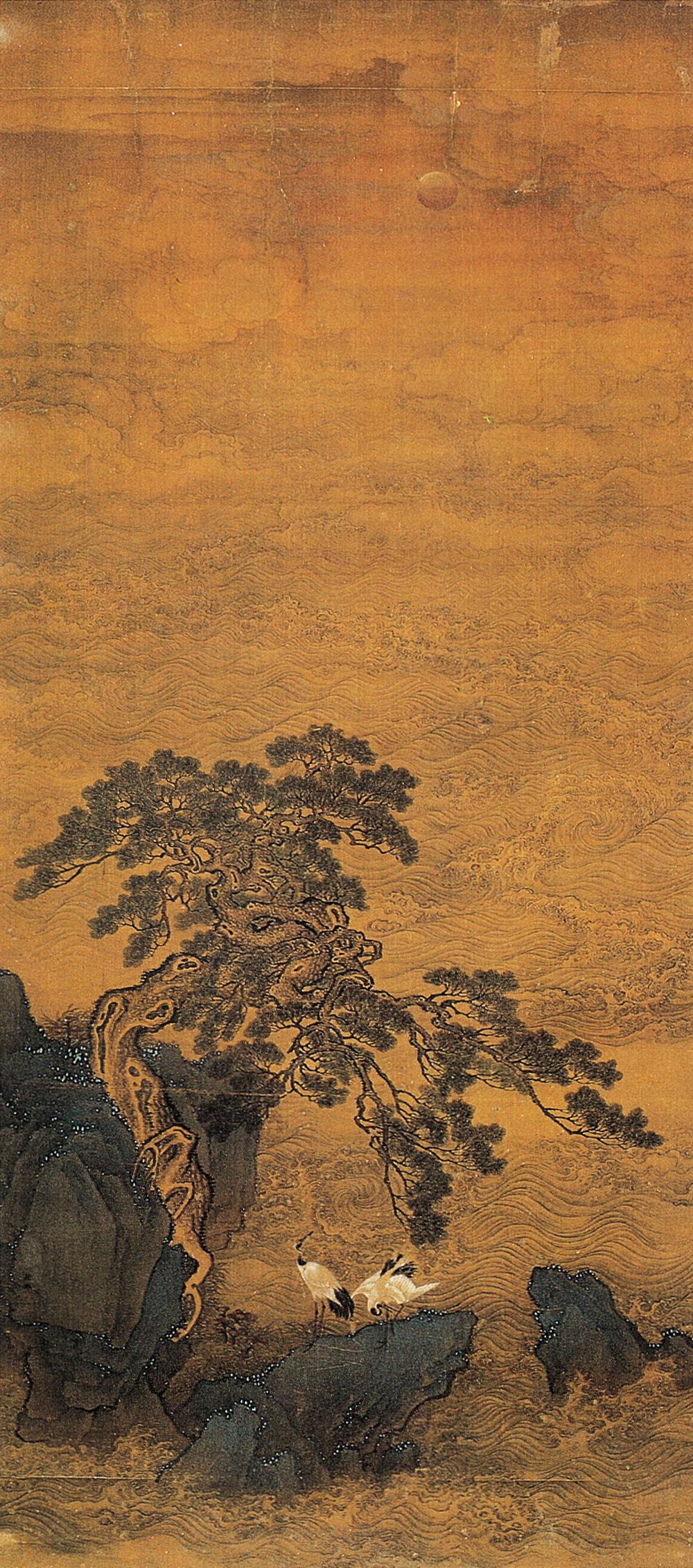 733清松涛鹤舞轴