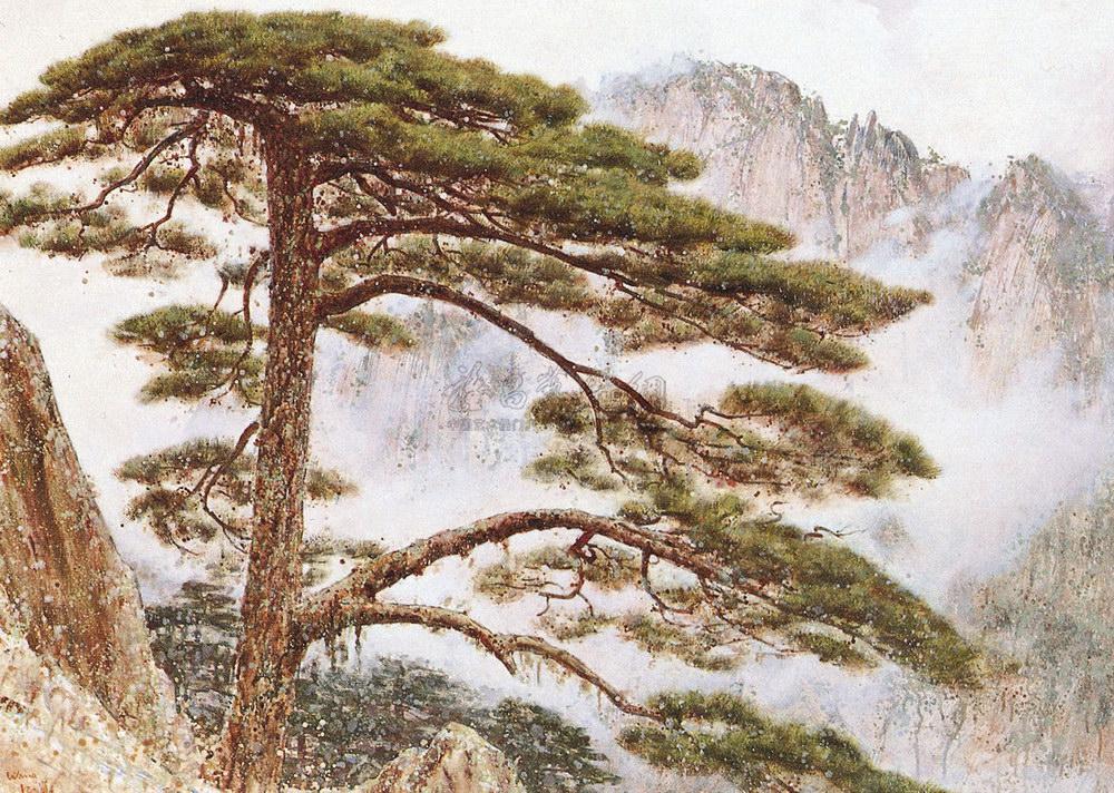 【迎客松】拍卖品_图片_价格_鉴赏_油画_雅昌艺术品拍卖网