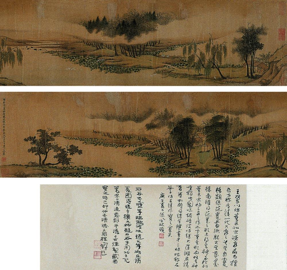 1152 1670年作 湖庄清夏 手卷 设色绢本