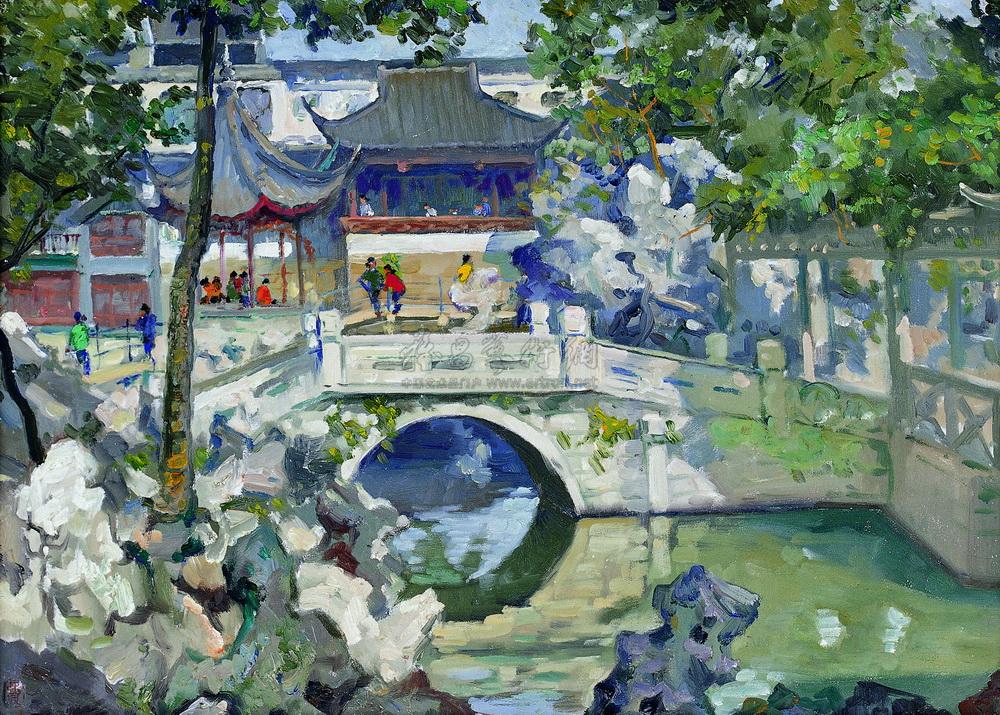 0248 苏州狮子林 油彩 纸本