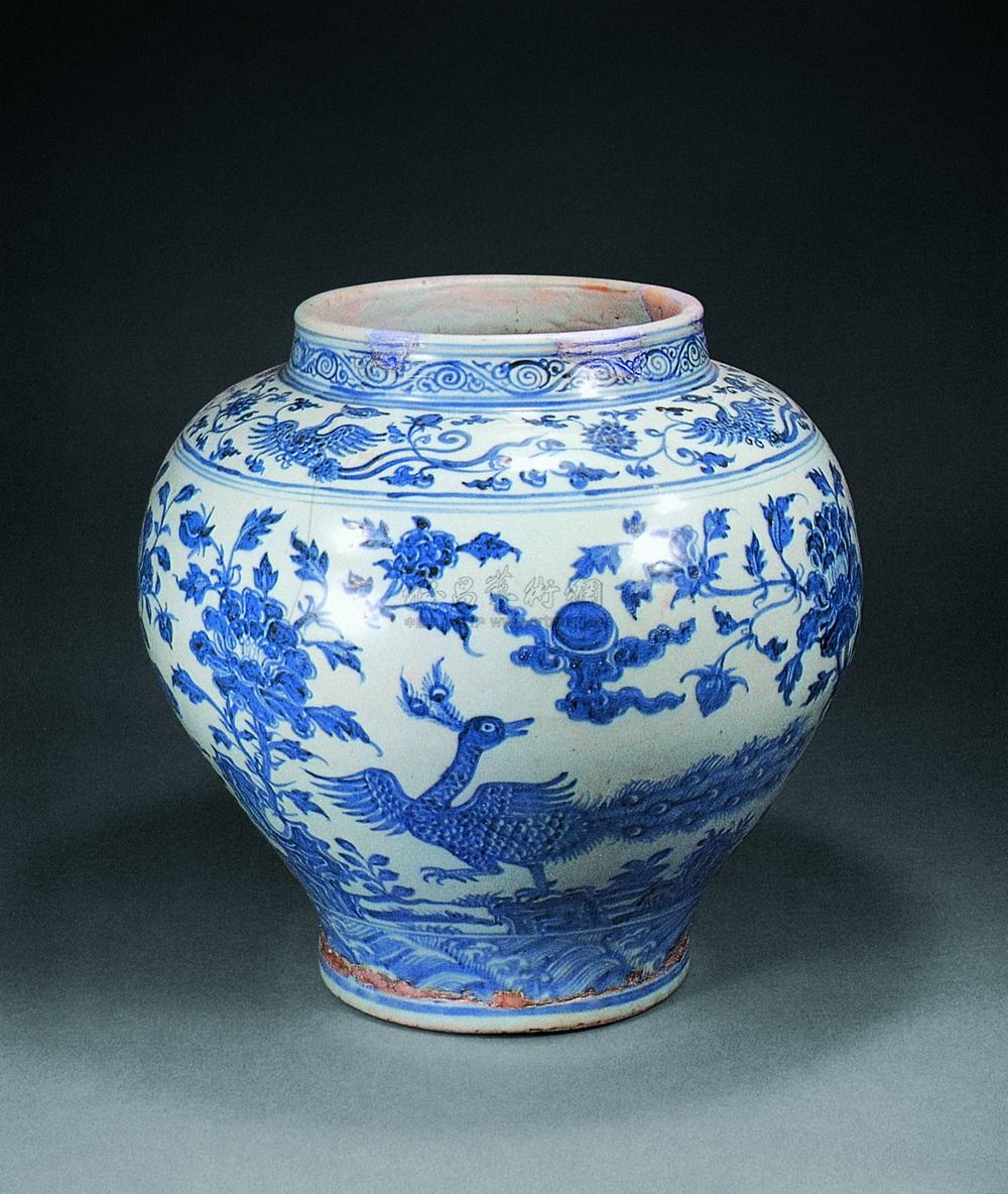 【明 青花花卉罐】拍卖品_图片_价格_鉴赏_明代青花瓷器_雅昌艺术品