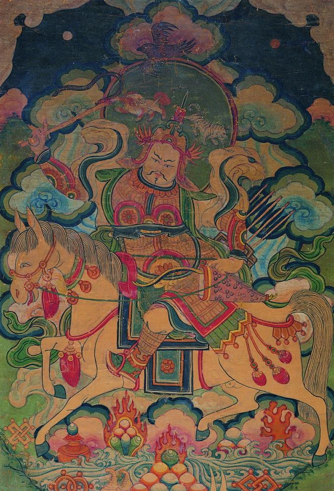 【清 佚名 玛钦山神像】拍卖品_图片_价格_鉴赏_唐卡_雅昌艺术品拍卖