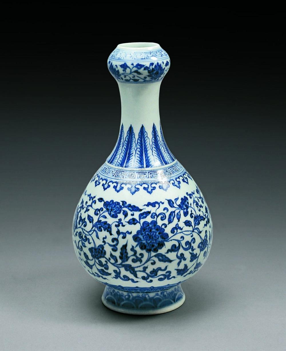 缠枝莲纹瓶】拍卖品_图片_价格_鉴赏_清代青花瓷器_雅昌艺术品拍卖网