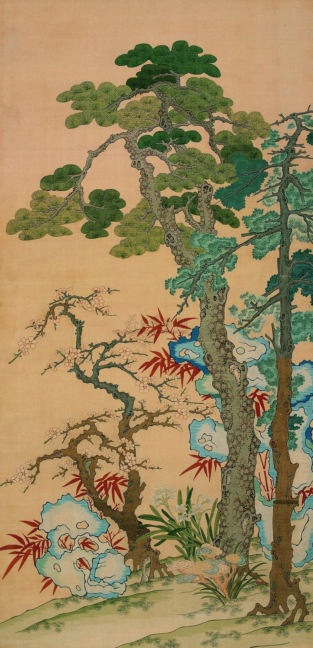 1848 清 缂丝群仙祝寿
