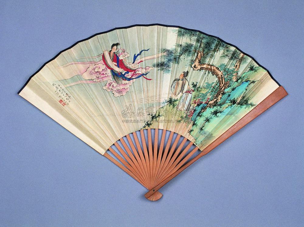 5601942年作郭子仪遇仙图扇面设色纸本