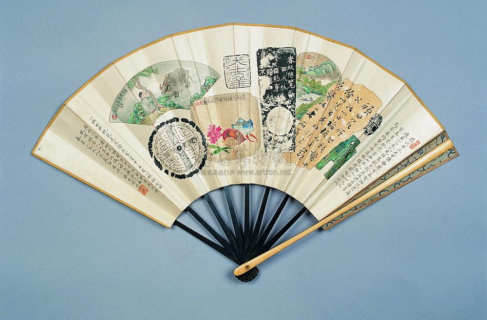 【八破图 扇面 设色纸本】拍卖品_图片_价格_鉴赏_绘画_雅昌艺术品