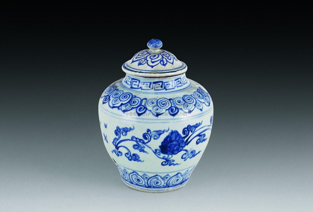 【明 青花缠枝牡丹纹盖罐】拍卖品_图片_价格_鉴赏_明代青花瓷器_雅昌