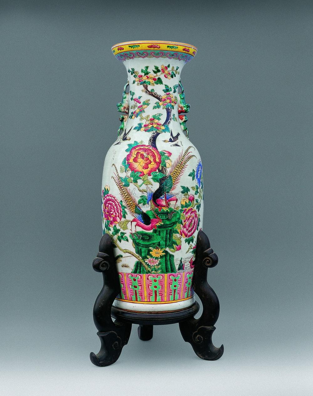 想像を超えての同治年製骨董中国美術古道具唐物陶器草花紋唐草花器蒐集家 検 花瓶古玩中国骨董鳳凰龍高さcm 4本爪粉彩龍鳳凰花草文瓶 想像を超えての同治年製骨董中国美術古道具唐物陶器草花紋唐草花器蒐集家 検 花瓶古玩中国骨董鳳凰龍高さcm 4本爪粉彩龍鳳凰花草文瓶